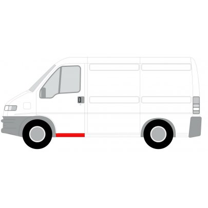 Ремонтная часть порога спереди слева Fiat Ducato / Citroen Jumper / Peugeot Boxer 1994-2006 6505-06-2092041K BLIC (Польша)