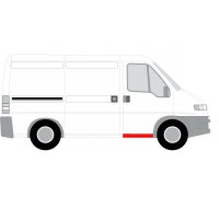 Ремонтная часть порога спереди справа Fiat Ducato / Citroen Jumper / Peugeot Boxer 1994-2006 6505-06-2092042K BLIC (Польша)