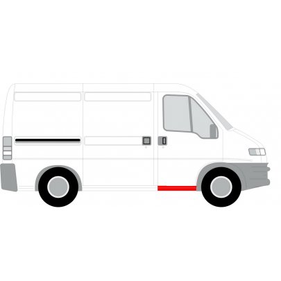 Ремонтная часть порога спереди справа Fiat Ducato / Citroen Jumper / Peugeot Boxer 1994-2006 6505-06-2092042K BLIC (Польша)