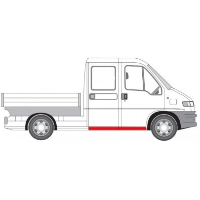 Ремонтная часть порога справа (длина 180см) Fiat Ducato / Citroen Jumper / Peugeot Boxer 1994-2006 6505-06-2092046P BLIC (Польша)