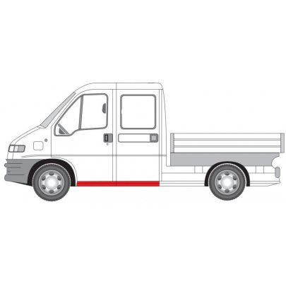 Ремонтна частина  порогу зліва (довжина 180см) Fiat Ducato / Citroen Jumper / Peugeot Boxer 1994-2006 6505-06-2092046P BLIC (Польща)