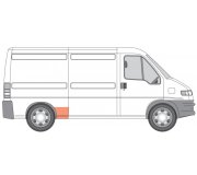 Ремонтная часть заднего порога справа (длина 66см) Fiat Ducato / Citroen Jumper / Peugeot Boxer 1994-2006 6505-06-2092059P BLIC (Польша)