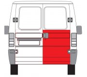 Ремонтна частина задніх дверей праворуч Fiat Ducato / Citroen Jumper / Peugeot Boxer 1994-2006 6015-00-2092158P BLIC (Польща)