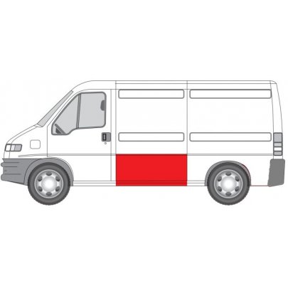 Ремонтная часть кузова слева (длинная база, 60см/140см) Fiat Ducato / Citroen Jumper / Peugeot Boxer 1994-2006 6504-03-2092013P BLIC (Польша)