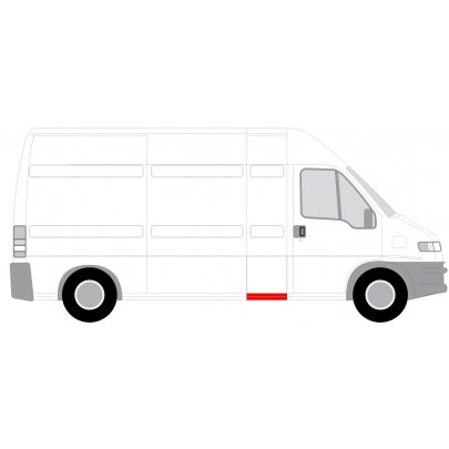 Ремонтная часть кузова справа (длинная база, 15см/50см) Fiat Ducato / Citroen Jumper / Peugeot Boxer 1994-2006 6505-06-2092111P BLIC (Польша)