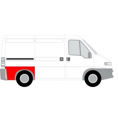 Ремонтная часть крила задняя правая (короткая база) Fiat Ducato / Citroen Jumper / Peugeot Boxer 1994-2006 6504-01-2092532P BLIC (Польша)