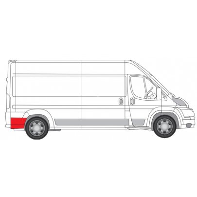 Ремонтна частина крил заднього правого (середня модель) Fiat Ducato II / Citroen Jumper II / Peugeot Boxer II 2006- 6504-03-2097592P BLIC (Польща)