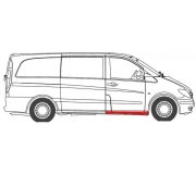 Ремонтная часть порога правий MB Vito 639 2003- 6505-06-3542002K BLIC (Польша)