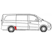 Ремонтна частина крила правий (коротка база) MB Vito 639 2003- 6504-03-3542572P BLIC (Польща)