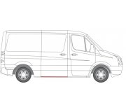 Ремонтная часть порога правая (короткая база) VW Crafter 2006- 6505-06-3548003P BLIC (Польша)