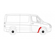 Ремонтна частина переднього крила права (коротка база) MB Sprinter 906 06- 6504-03-3548332P BLIC (Польща)