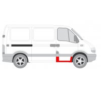 Ремонтна частина поріг передніх дверей правий Iveco Daily IV 2006-2011 5088042 KLOKKERHOLM (Данiя)