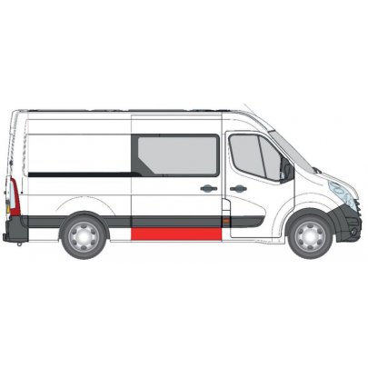 Ремонтная часть раздвижной двери Renault Master III 2010- 6505-06-6089022P BLIC (Польша)