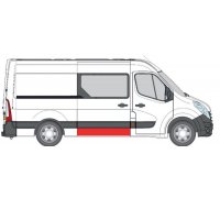 Ремонтна частина розсувних дверей (середня/довга база) Renault Master III 2010- 6508-01-6089160P BLIC (Польща)