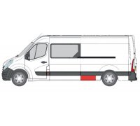 Ремонтна частина кузова зліва (30см/93см) Renault Master III 2010-  6505-06-6089003P BLIC (Польща)