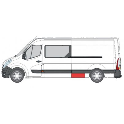 Ремонтна частина кузова зліва (30см/93см) Renault Master III 2010-  6505-06-6089003P BLIC (Польща)