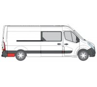 Ремонтна частина кузова ззаду зправа (30см/65см) Renault Master III 2010- 6505-06-6089006P BLIC (Польща)