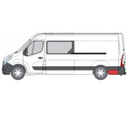 Ремонтная часть кузова сзади слева (30см/ 65см) Renault Master III 2010- 6505-06-6089005P BLIC (Польша)