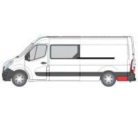 Ремонтна частина кузова ззаду зліва (30см/65см) Renault Master III 2010- 6505-06-6089005P BLIC (Польща)