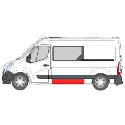 Ремонтная часть кузова левого (середня/довга база) Renault Master III 2010- 6505-06-6089012P BLIC (Польша)