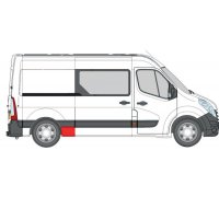 Ремонтная часть крила задний правого (середняя/довгая база) Renault Master III 2010- 6504-03-6089582P BLIC (Польша)