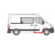 Ремонтная часть порога правого (дверь кабины) Nissan NV400 2011- 6505-06-6089042P BLIC (Польша)