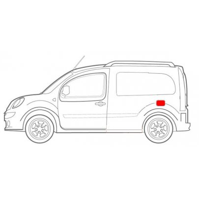 Ремонтная часть кришка лючка Renault Kangoo II 2008-2013 6904-09-053455P BLIC (Польша)
