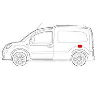 Ремонтная часть порога  заднего левого Renault Kangoo II 2008-2013 6505-06-6011001P BLIC (Польша)