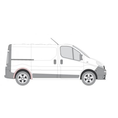 Ремонтная часть колесной арки задней правой Renault Trafic II / Opel Vivaro A / Nissan Primastar 01-14 5089542 KLOKKERHOLM (Дания)