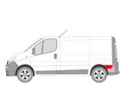 Ремонтная часть крила заднего левого (за колесом) Renault Trafic II / Opel Vivaro A / Nissan Primastar 01-14 6504-03-6061583P BLIC (Польша)