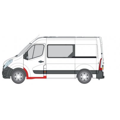 Ремонтна частина лівого порога (двері кабіни) Nissan NV400 2011-6089041 KLOKKERHOLM (Данія)