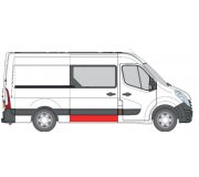 Ремонтная часть раздвижной двери (середняя/довгая база) Nissan NV400 2011- 6508-01-6089160P BLIC (Польша)