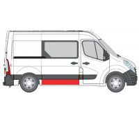 Ремонтная часть раздвижной двери (короткая база) Renault Master III 2010- 6508-01-6089150P BLIC (Польша)