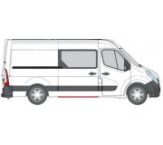 Ремонтна частина порога заднього правого (довжина 151см) Nissan NV400 2011- 6505-06-6089004P BLIC (Польща)