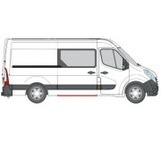 Ремонтная часть порога заднего правого (длина 148см) Nissan NV400 2011- 6505-06-6089008P BLIC (Польша)