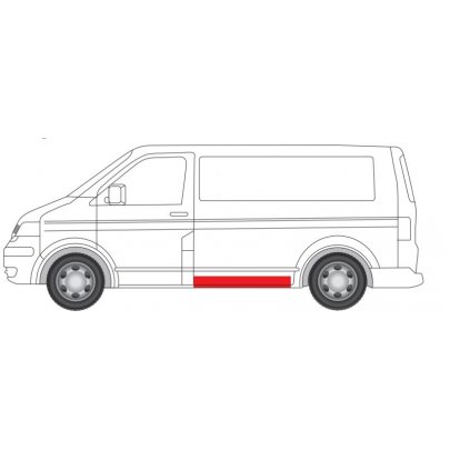 Ремонтная часть кузова  левая (нижняя часть) VW Transporter T5 2003- 6505-06-9568001P BLIC (Польша)