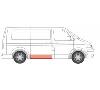 Ремонтная часть порога правая VW Transporter T5 2003- 6505-06-9568002P BLIC (Польша)