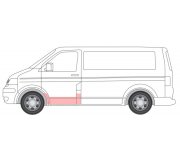 Ремонтна частина переднього порога ліва  VW Transporter T5 2003- 6505-06-9568013P BLIC (Польща)