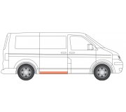 Ремонтна частина порога права (внутрішня) VW Transporter T5 2003- 6505-06-9568045P BLIC (Польща)