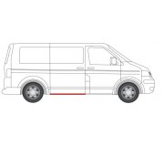 Ремонтна частина порога права (довжина 130см) VW Transporter T5 2003- 6505-06-9568004P BLIC (Польща)