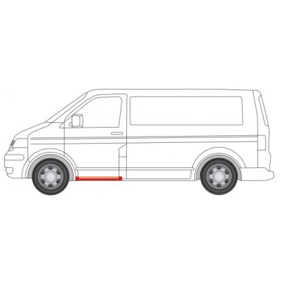 Ремонтная часть порога передая левая (длина 94см) VW Transporter T5 2003- 6505-06-9568015P BLIC (Польша)