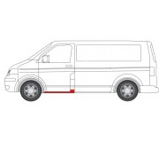 Ремонтна частина переднього порога ліва (сходинка) VW Transporter T5 2003- 6505-06-9568018P BLIC (Польща)