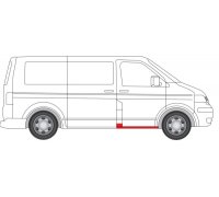 Ремонтная часть порога передняя правая (ступенька) VW Transporter T5 2003- 6505-06-9568019P BLIC (Польша)