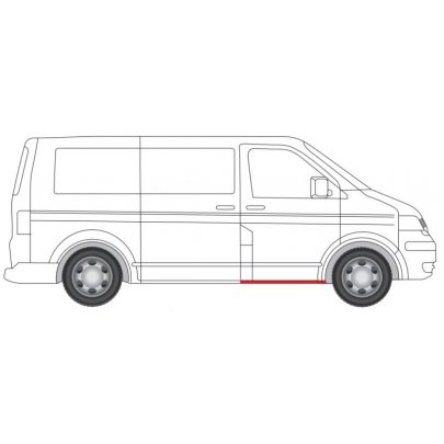 Ремонтная часть кузова правая (зовнішная) VW Transporter T5 2003- 6505-06-9568042K BLIC (Польша)