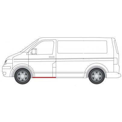 Ремонтная часть кузова левая (зовнішная) VW Transporter T5 2003- 6505-06-9568041K BLIC (Польша)