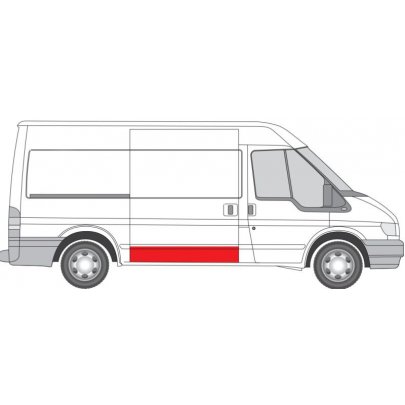 Ремонтная часть cдвижной двери правой (260.0мм) Ford Transit VI 2006-2014 6508-01-2509150P BLIC (Польша)