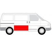 Ремонтна частина дверей ззаду права (висота 570мм) VW Transporter T4 90-03 6508-01-9558150P BLIC (Польща)