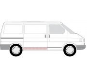 Ремонтна частина дверей задняя  (пол)  VW Transporter T4 90-03 6508-01-9558170K BLIC (Польша)