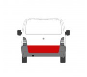 Ремонтная панель задней двери (наружная часть, ляда) MB Vito 638 1996-2003 6508-04-3541720P BLIC (Польша)