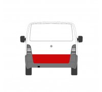 Ремонтная панель задней двери (наружная часть, ляда) MB Vito 638 1996-2003 6508-04-3541720P BLIC (Польша)